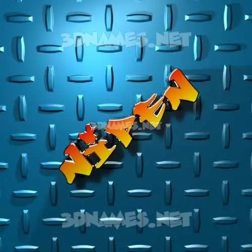nipen in Grid Style style - 3D name wallpaper