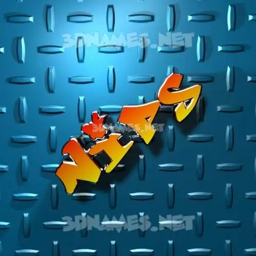 nips in Grid Style style - 3D name wallpaper