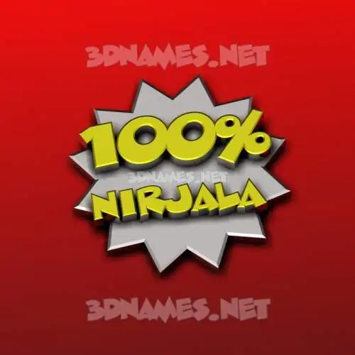 nirjala in Grid Style style - 3D name wallpaper