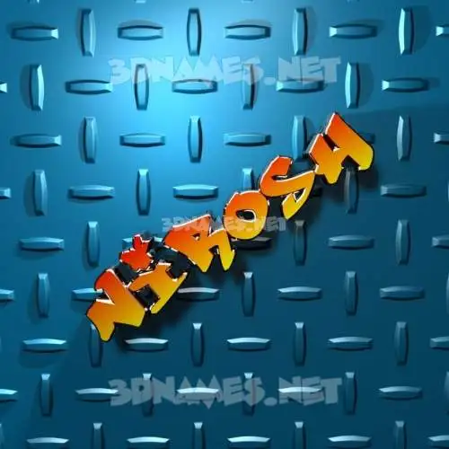 nirosh in Grid Style style - 3D name wallpaper