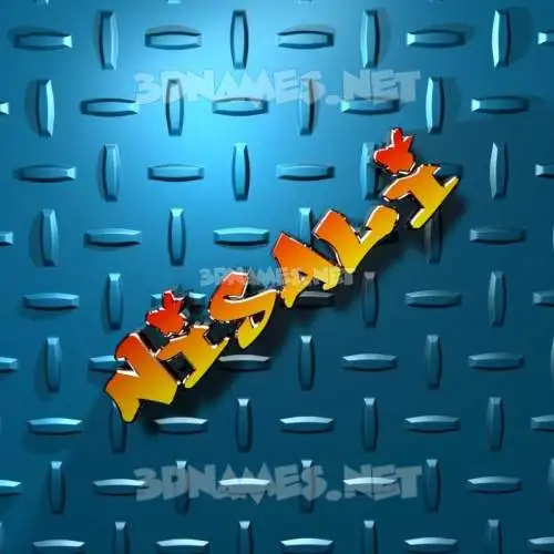nisali in Grid Style style - 3D name wallpaper