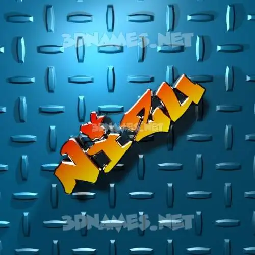 nizu in Grid Style style - 3D name wallpaper nizu in Grid Style style - 3D name wallpaper