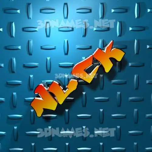 nlck in Grid Style style - 3D name wallpaper