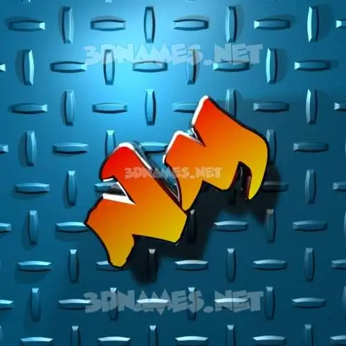 nm in Grid Style style - 3D name wallpaper nm in Grid Style style - 3D name wallpaper
