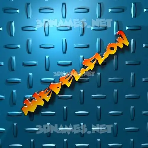 nnedelflow in Grid Style style - 3D name wallpaper