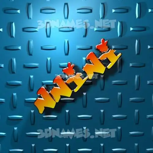nnini in Grid Style style - 3D name wallpaper nnini in Grid Style style - 3D name wallpaper