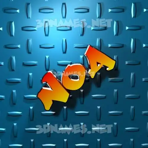 noa in Grid Style style - 3D name wallpaper noa in Grid Style style - 3D name wallpaper