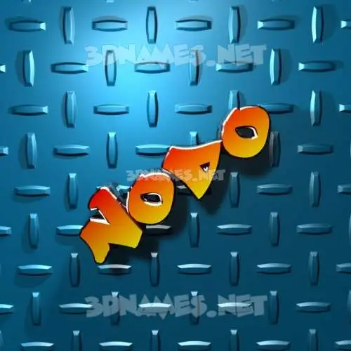 nodo in Grid Style style - 3D name wallpaper