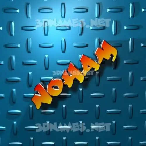 noham in Grid Style style - 3D name wallpaper