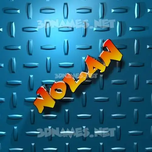 nolan in Grid Style style - 3D name wallpaper