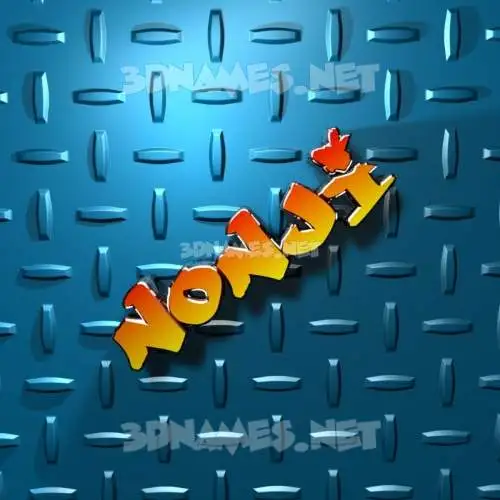 nonji in Grid Style style - 3D name wallpaper nonji in Grid Style style - 3D name wallpaper
