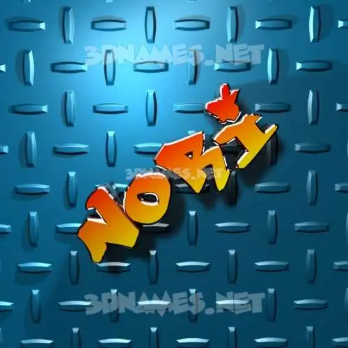 nori in Grid Style style - 3D name wallpaper