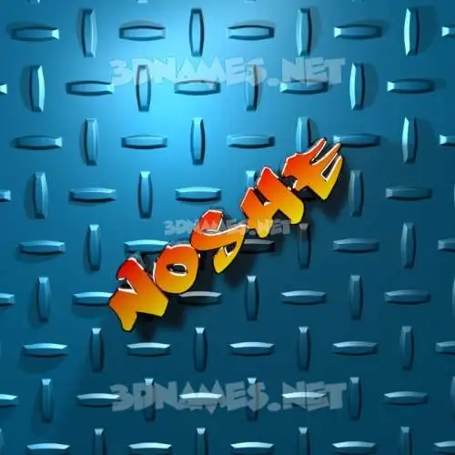 noshe in Grid Style style - 3D name wallpaper noshe in Grid Style style - 3D name wallpaper