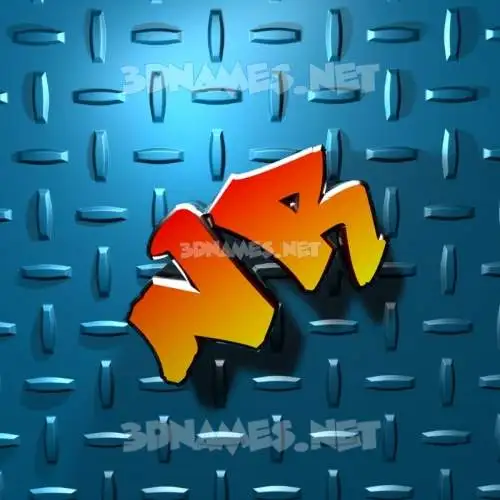nr in Grid Style style - 3D name wallpaper nr in Grid Style style - 3D name wallpaper
