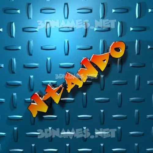 ntando in Grid Style style - 3D name wallpaper