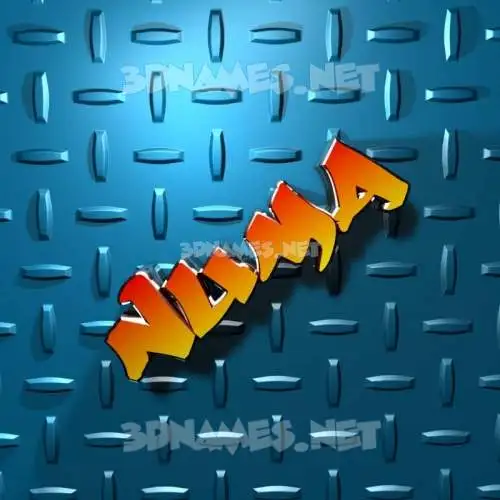 numa in Grid Style style - 3D name wallpaper