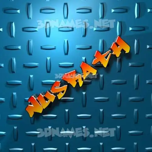 nusrath in Grid Style style - 3D name wallpaper