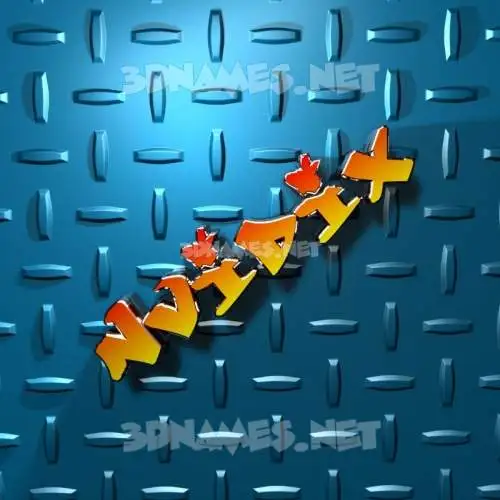nvidix in Grid Style style - 3D name wallpaper