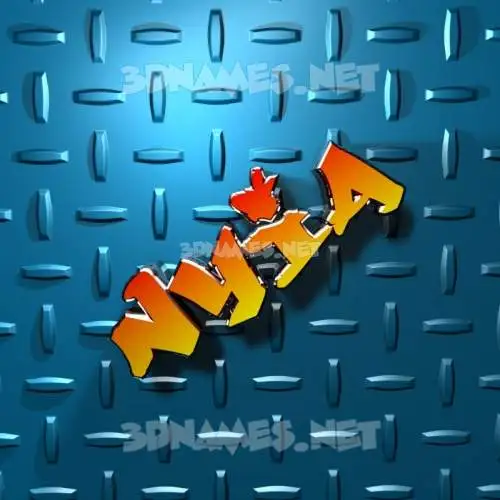 nyia in Grid Style style - 3D name wallpaper