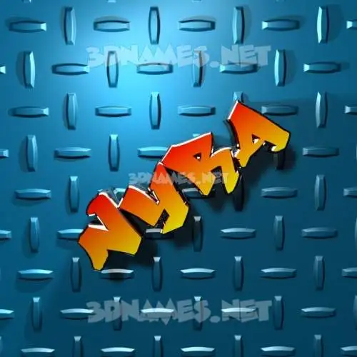 nyra in Grid Style style - 3D name wallpaper nyra in Grid Style style - 3D name wallpaper