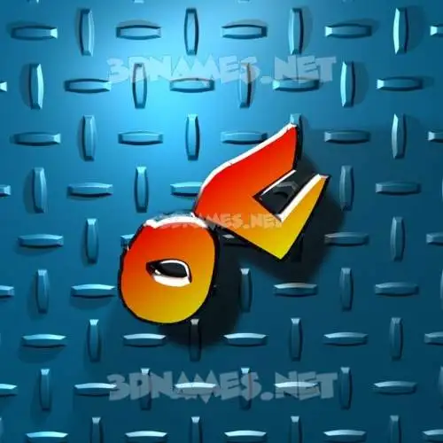 oc in Grid Style style - 3D name wallpaper