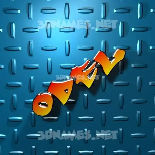 odel in Grid Style style - 3D name wallpaper odel in Grid Style style - 3D name wallpaper