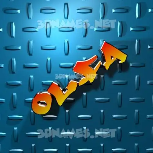olfa in Grid Style style - 3D name wallpaper