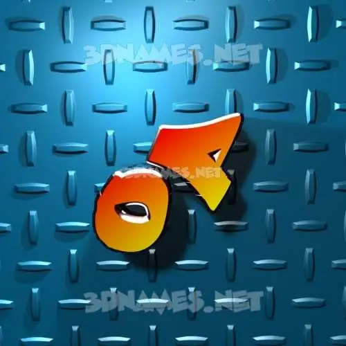 op in Grid Style style - 3D name wallpaper