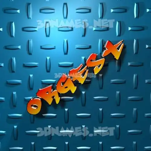 orgest in Grid Style style - 3D name wallpaper