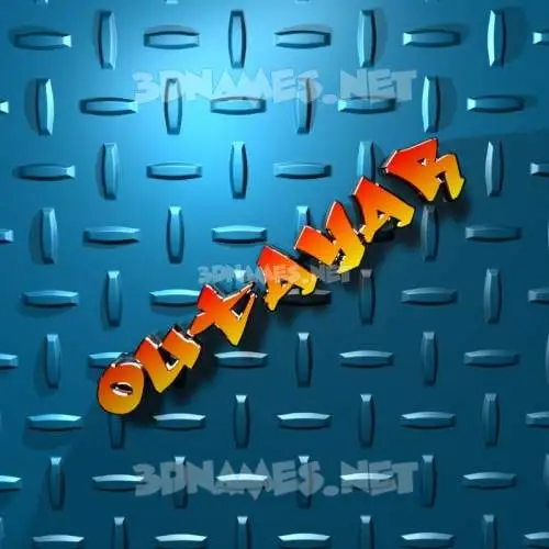 outayar in Grid Style style - 3D name wallpaper outayar in Grid Style style - 3D name wallpaper