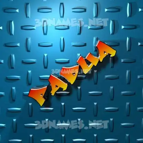padua in Grid Style style - 3D name wallpaper