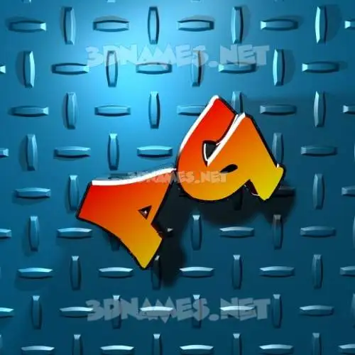 pg in Grid Style style - 3D name wallpaper