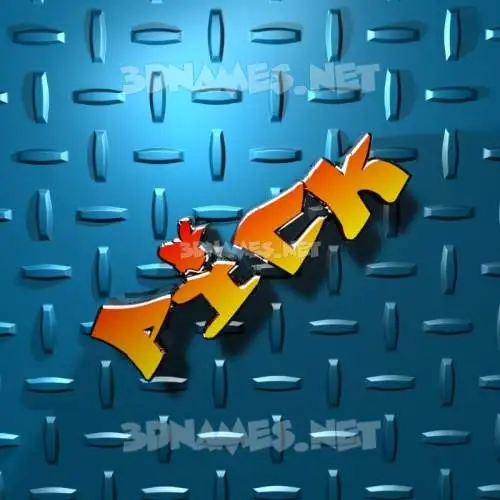 pick in Grid Style style - 3D name wallpaper