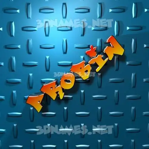probin in Grid Style style - 3D name wallpaper