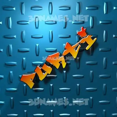 purti in Grid Style style - 3D name wallpaper