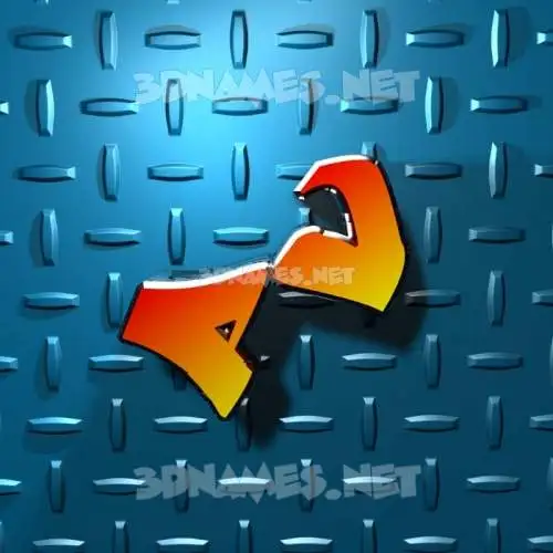 pv in Grid Style style - 3D name wallpaper