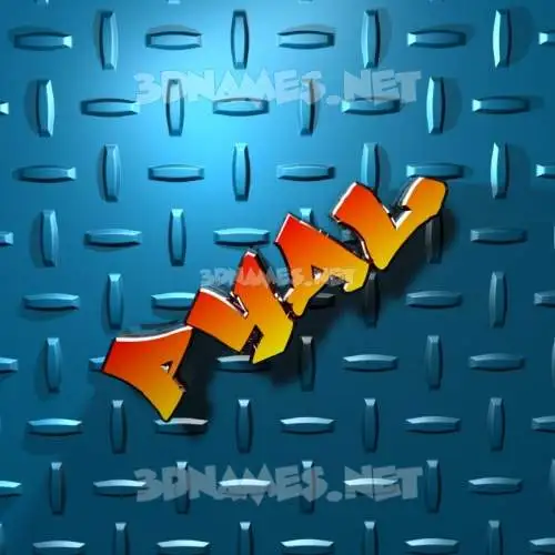 pyal in Grid Style style - 3D name wallpaper