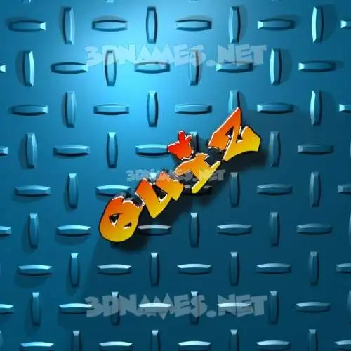 quiz in Grid Style style - 3D name wallpaper
