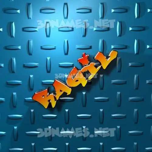 ragil in Grid Style style - 3D name wallpaper