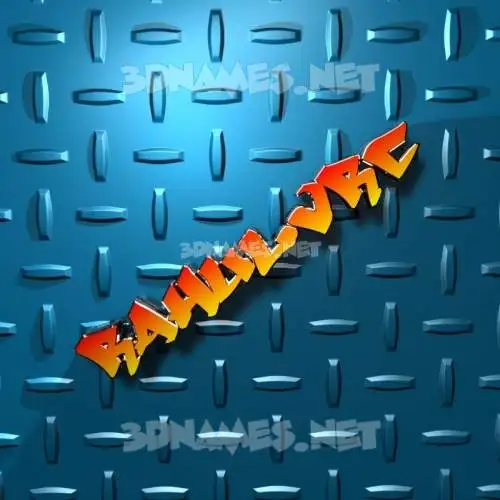 rahulvrc in Grid Style style - 3D name wallpaper