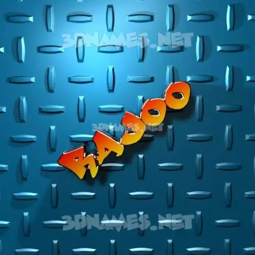 rajoo in Grid Style style - 3D name wallpaper
