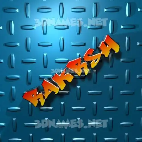rakrsh in Grid Style style - 3D name wallpaper