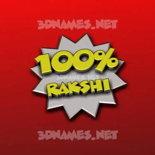 rakshi in Grid Style style - 3D name wallpaper