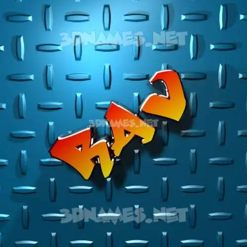 rav in Grid Style style - 3D name wallpaper