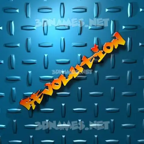 revolution in Grid Style style - 3D name wallpaper revolution in Grid Style style - 3D name wallpaper