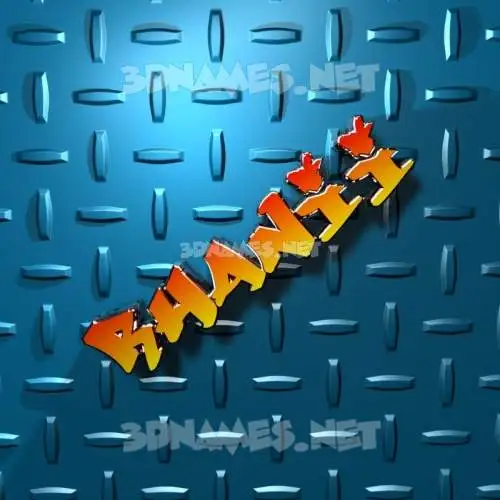 rhanii in Grid Style style - 3D name wallpaper rhanii in Grid Style style - 3D name wallpaper