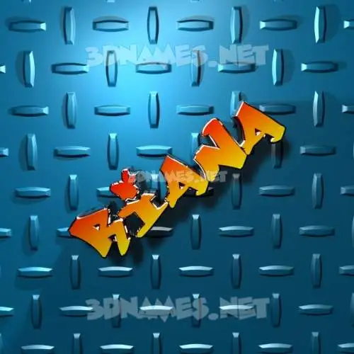 riana in Grid Style style - 3D name wallpaper