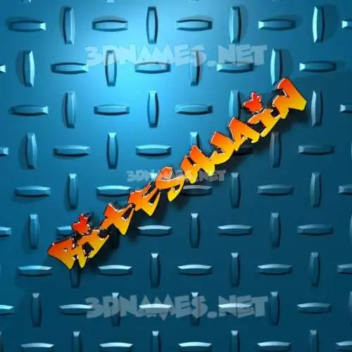 riteshjain in Grid Style style - 3D name wallpaper