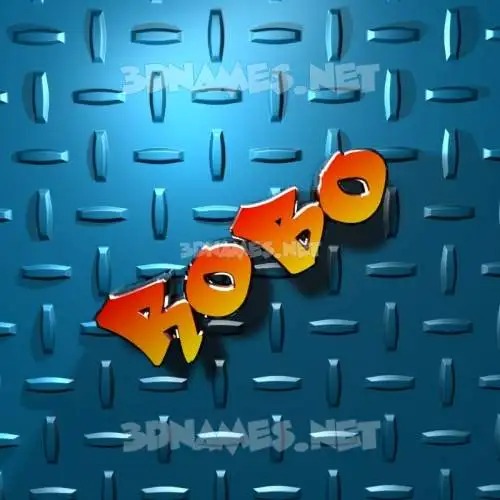 robo in Grid Style style - 3D name wallpaper robo in Grid Style style - 3D name wallpaper