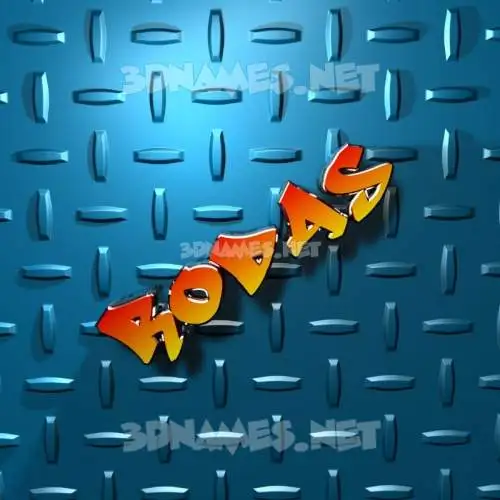 rodas in Grid Style style - 3D name wallpaper rodas in Grid Style style - 3D name wallpaper